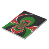 BLACK RED GREEN GRAPHICS HAKUNA MATATA NOTIZBLOCK (Rotiert)