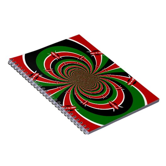 Black Red Green Kenya Hakuna Matata Notizblock (Rechte Seite)