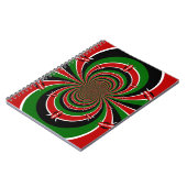 Black Red Green Kenya Hakuna Matata Notizblock (Linke Seite)