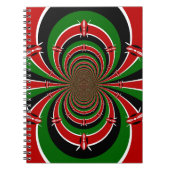 Black Red Green Kenya Hakuna Matata Notizblock (Vorderseite)