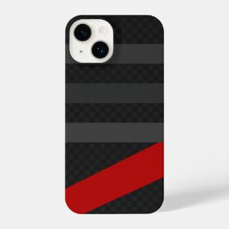 Black, Red, Grey Carbon Fiber Phone Case – Modern  iPhone 14 Hülle