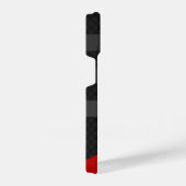 Black, Red, Grey Carbon Fiber Phone Case – Modern  iPhone Hülle (Rechte Seite)