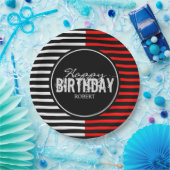 Black & Red Happy Birthday Paper Teller (Party)