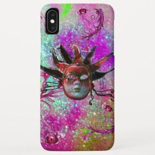 BLACK RED JESTER MASK Masquerade Party Lila blau Case-Mate iPhone Hülle