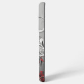 Black Red Leaf design Samsung Galaxy Hülle (Rückseite (Horizontal))