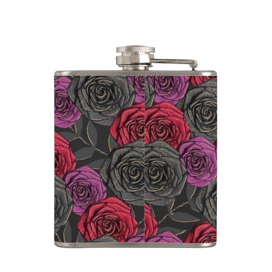 BLACK RED LILA HALLOWEEN ROSE FLACHMANN (Rückseite)