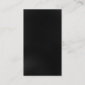 Black Red Monogram Business Card Visitenkarte (Rückseite)