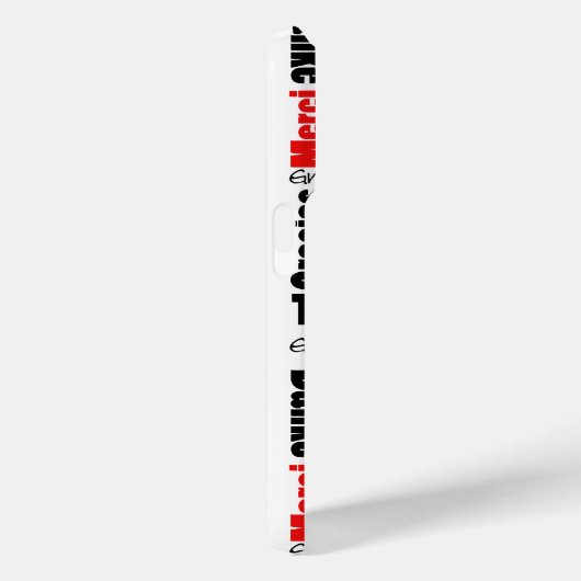 Black Red Multilingual Vielen Dank Word Cloud Case-Mate iPhone Hülle (Rückseite / Rechts)