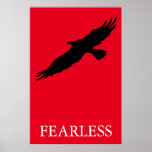 Black & Red Pop Art Fearless Leader Eagle Poster<br><div class="desc">Freedom & Courage Motivierend Adlerbilder - Furchtlose Adler - Bald-Amerikanische Adlerbilder - Furchtsame Patriotische Adlerköpfe,  Adlerfliegen,  Adlerlandungen</div>