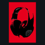 Black Red Pop Art Headphone Poster<br><div class="desc">Hip Hop,  R&B,  Rock,  Heavy Metal,  Techno,  Punk,  Rap,  Classic,  African American,  Jazz... . Wir Liebe,  wir Liebe hören CDs,  Radio. Genießen Sie das Betrachten von Videoklippen,  Mixen,  Remixen,  Covers.</div>