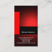 Black Red Travel Agent Business Card Visitenkarte (Rückseite)