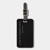 Black Red White Attraktiv reizend Gepäckanhänger (Vorderseite vertikal)