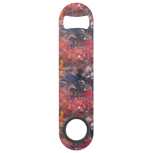 Black Red White Blue Stainless Steel Flaschenöffne Speed Flaschenöffner (Vorderseite)