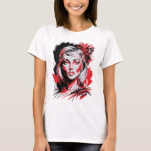 Black & Red Woman 2 T-Shirt (Vorderseite)