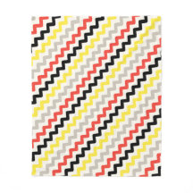 Black Red Yellow Diagonal Zigzag Afrikanisches Mus