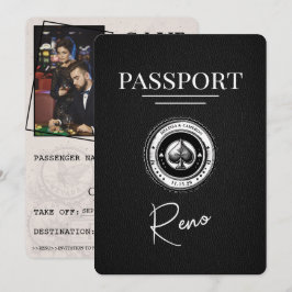 Black Reno Passport Save the Date