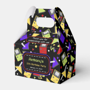 Black Retro Gaming Geburtstag Geschenkschachtel