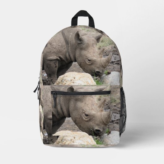 Black Rhino Bedruckter Rucksack (Vorderseite)