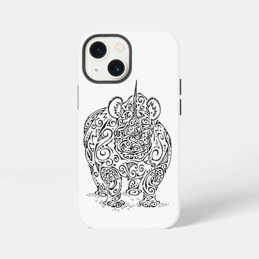 Black Rhino Design iPhone Hülle (Rückseite)