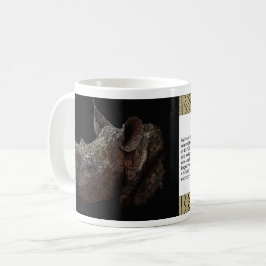Black Rhino Kaffeetasse (Vorderseite Links)