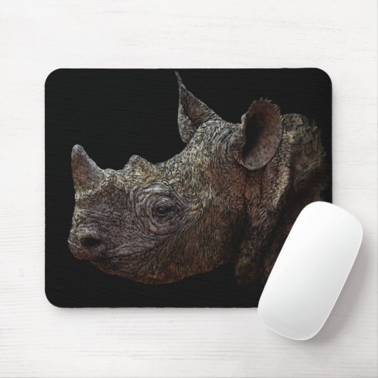 Black Rhino Mousepad (Mit Mouse)
