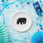 Black Rhino Pappteller (Party)