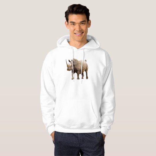 Black Rhino Pullover Hoodie (Vorne ganz)