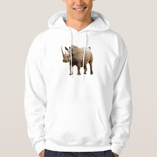 Black Rhino Pullover Kapuzenpullover (Vorderseite)
