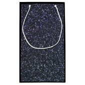 Black Ribbon Awareness Midnight Blue Kleine Geschenktüte (Rückseite)