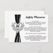 Black Ribbon Silver Swans Sicherheitsmaßnahmen Begleitkarte (Vorne/Hinten)