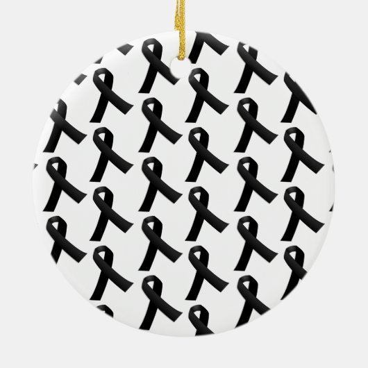 Black Ribbons Keramikornament (Hinten)