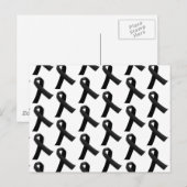 Black Ribbons Postkarte (Vorne/Hinten)