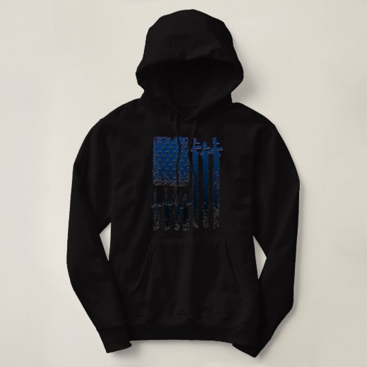 Black Rifffee für Männer und Frauen Hoodie (Design vorne)