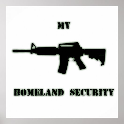 Black Rifle AR-15 von Phils Art Online Poster (Vorne)