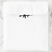 Black Rifle AR-15 von Phils Art Online Runder Aufkleber (Tasche)
