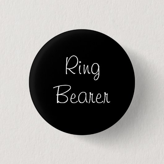Black Ring Beader Button (Vorderseite)