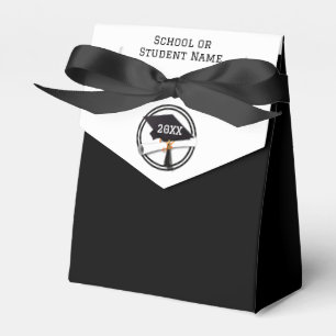 Black Ring on Grad Cap Abschluss Geschenkschachtel