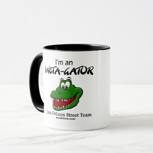 Black Ringe Coffee Tasse mit Street Team Logo (Vorderseite Links)