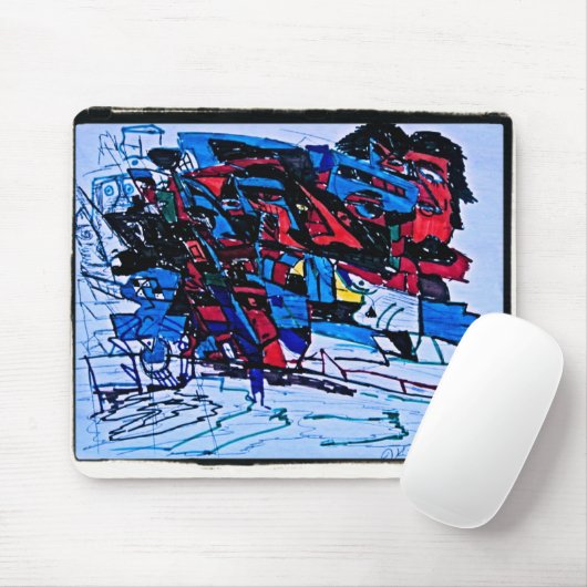 Black Ripples Mousepad (Mit Mouse)