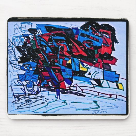Black Ripples Mousepad (Vorne)