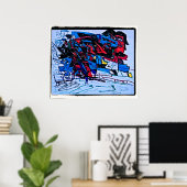 Black Ripples Poster (Heimbüro)