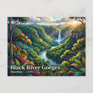 Black-River-Gorges-Nationalpark Mauritius Postkarte