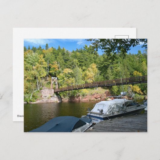 Black River Harbour, Michigans oberste Halbinsel Postkarte (Vorne/Hinten)