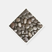 Black River Rock Nature Zen Pebble Serviette (Ecke)