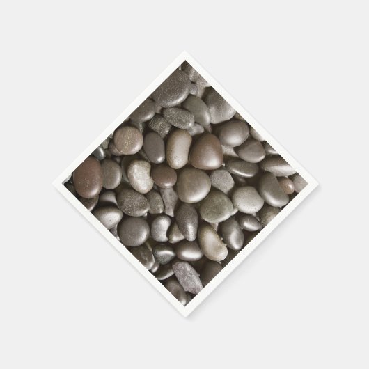 Black River Rock Nature Zen Pebble Serviette (Ecke)