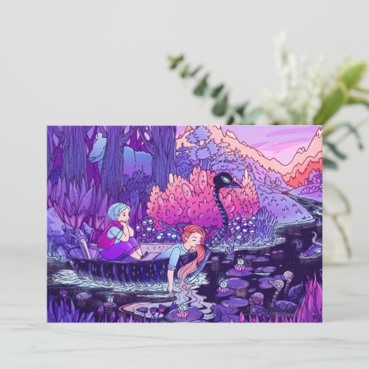 Black River Trip Postkarte (Stehend Vorderseite)