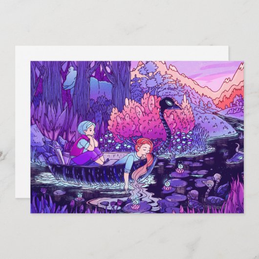 Black River Trip Postkarte (Vorne/Hinten)