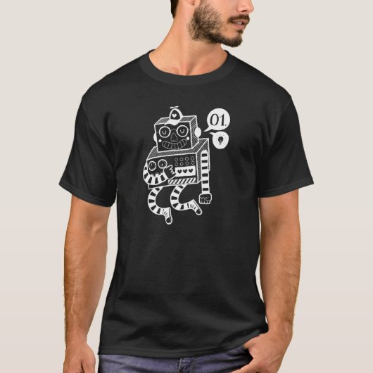 Black Robo Shirt (Vorderseite)