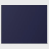 Black Rock Deep Blue Classique Minimalistisch Geschenkpapier (Flach)