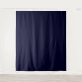 Black Rock Deep Blue Classique Minimalistisch Wandteppich (Vorderseite)